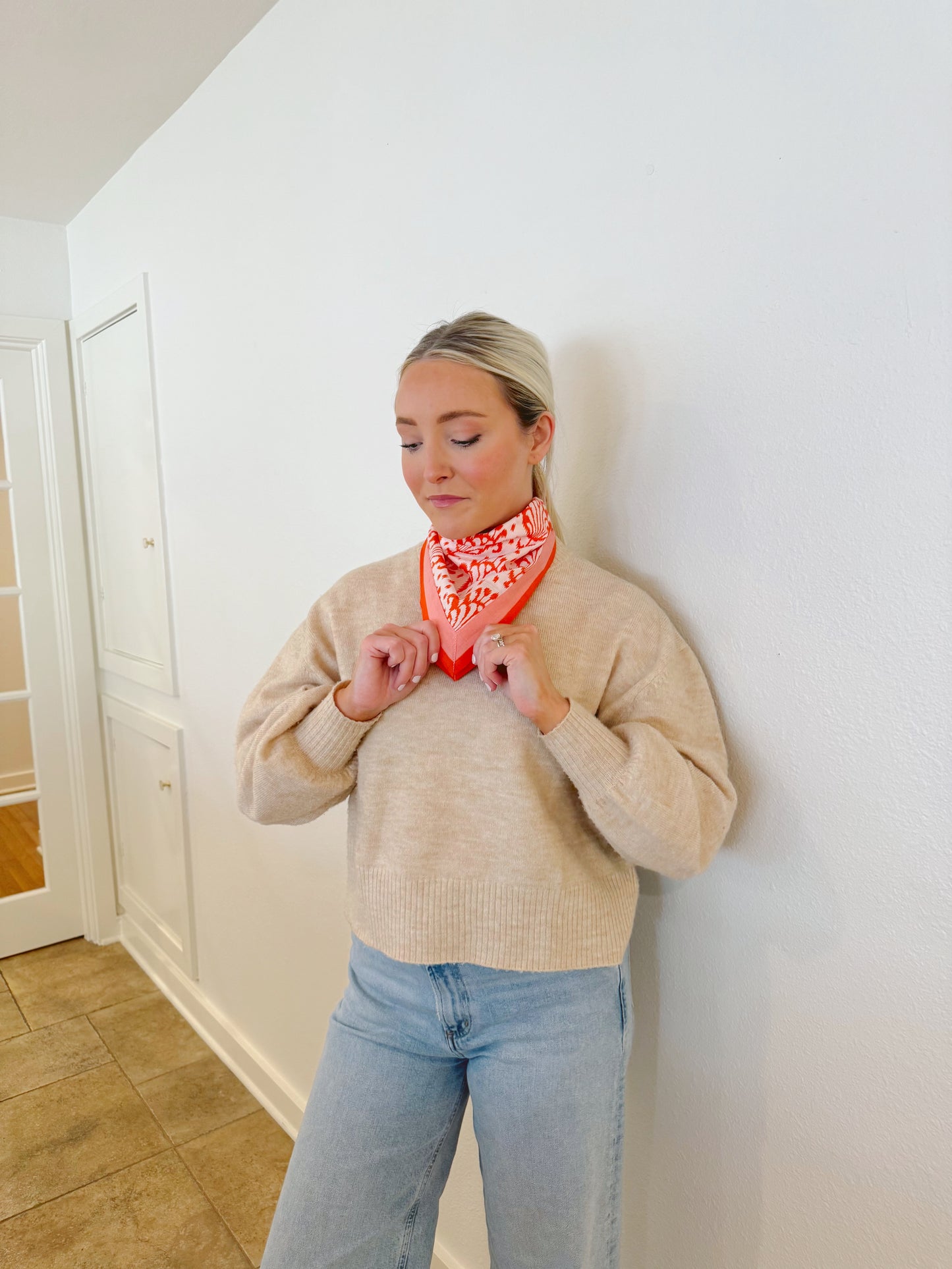 Orange + Pink Scarf