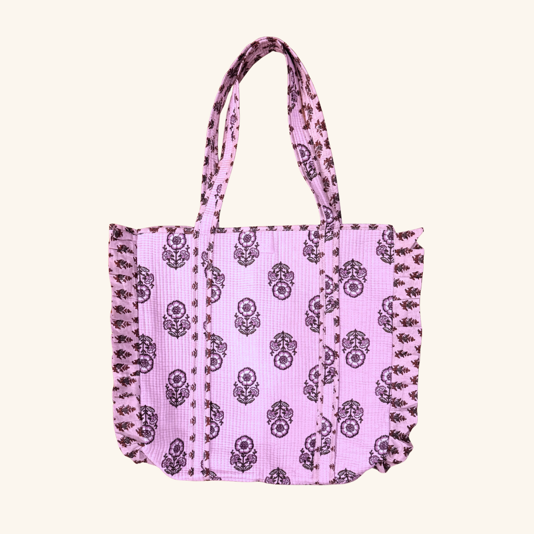 Genevieve Ruffle Tote