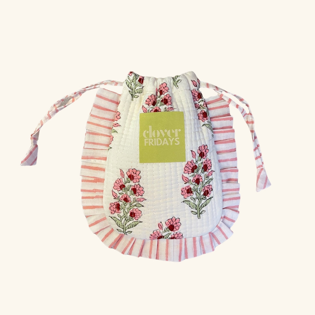 Clover Ruffle Pouch
