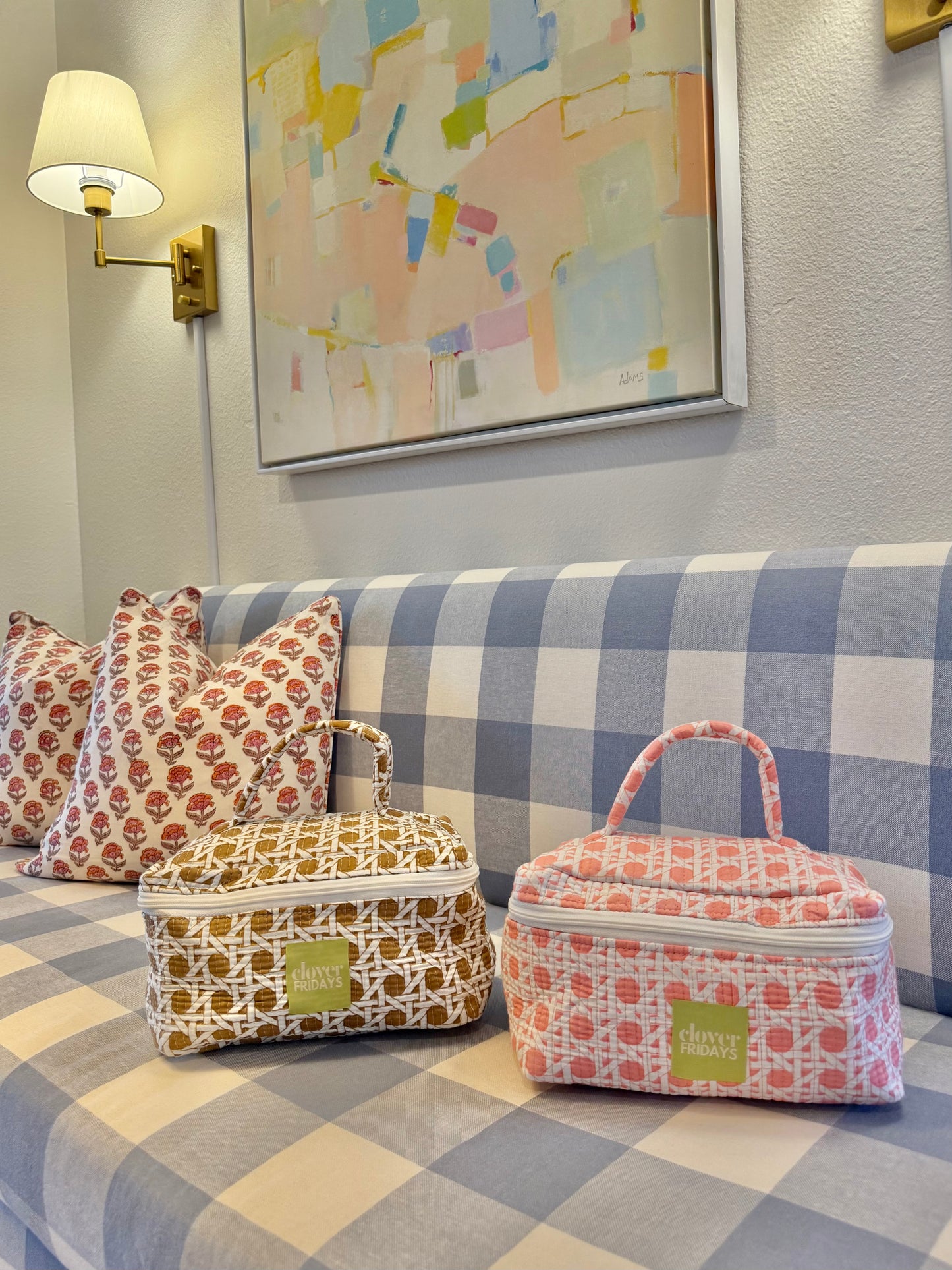 Pink Vivienne Cosmetic Bag