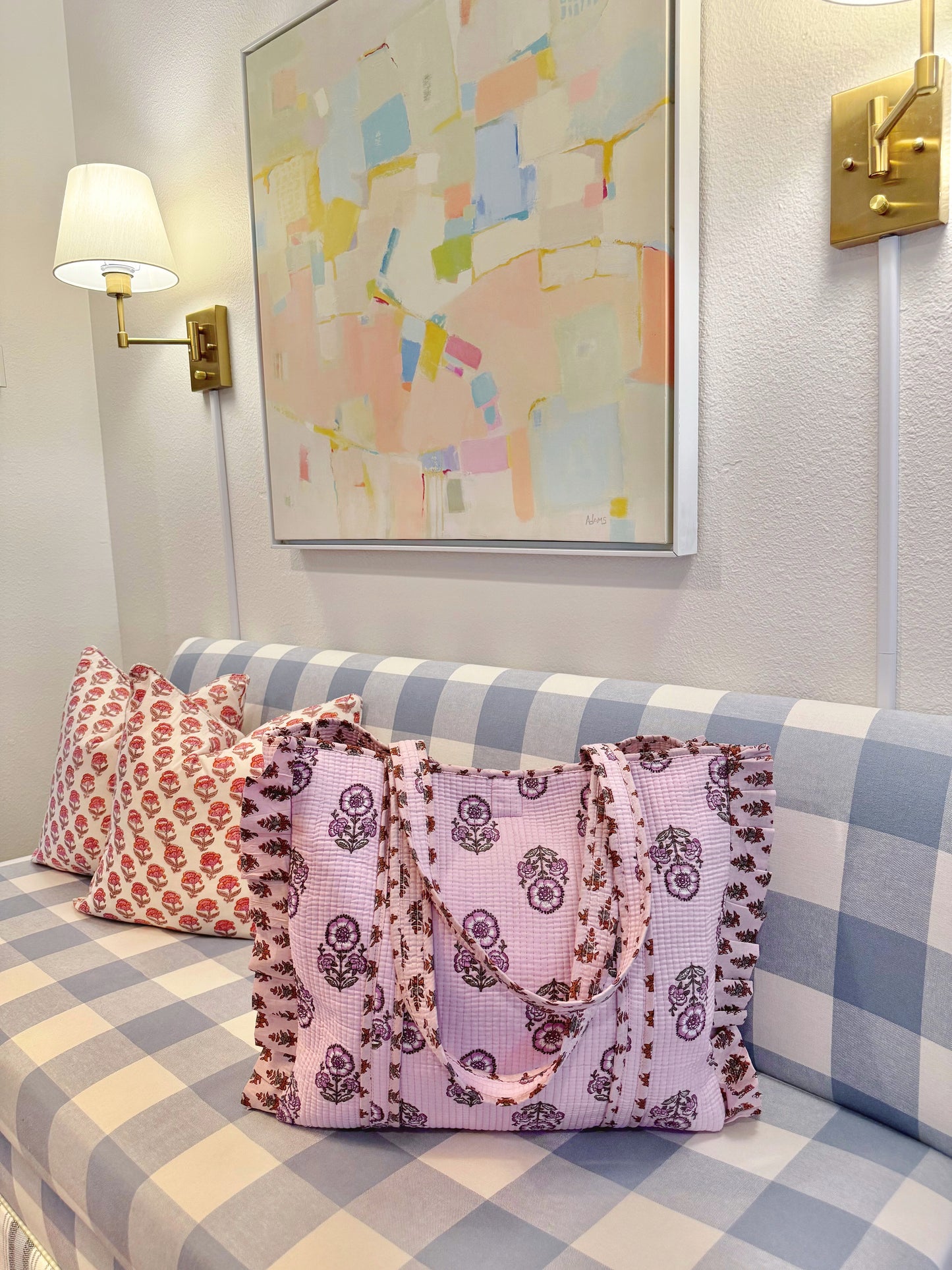 Genevieve Ruffle Tote