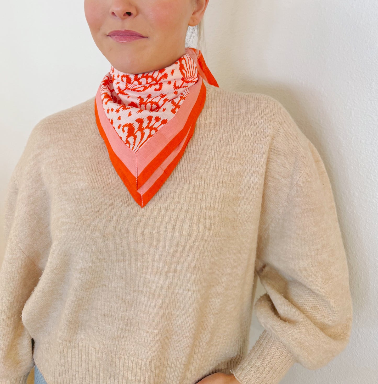 Orange + Pink Scarf
