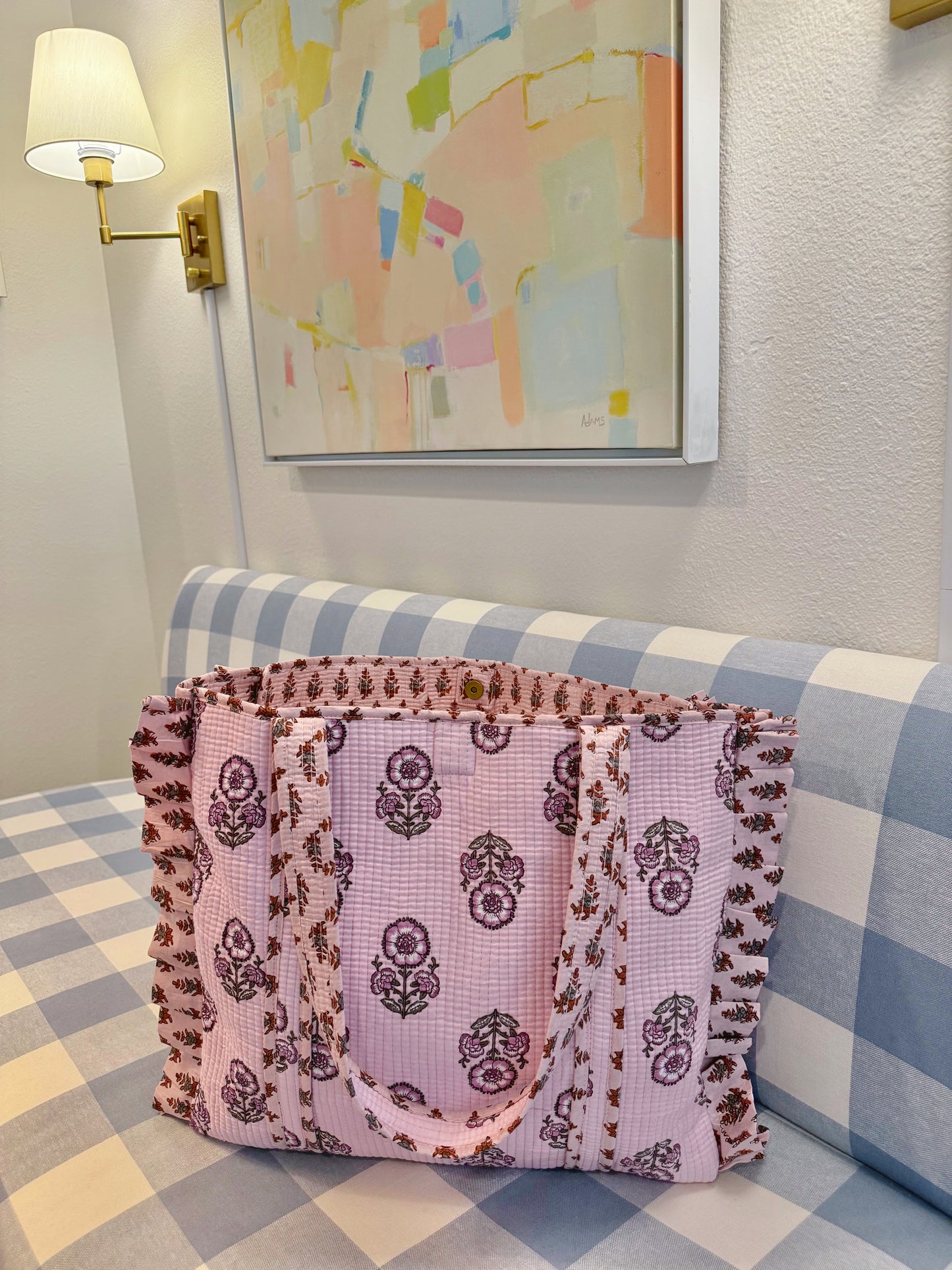 Genevieve Ruffle Tote