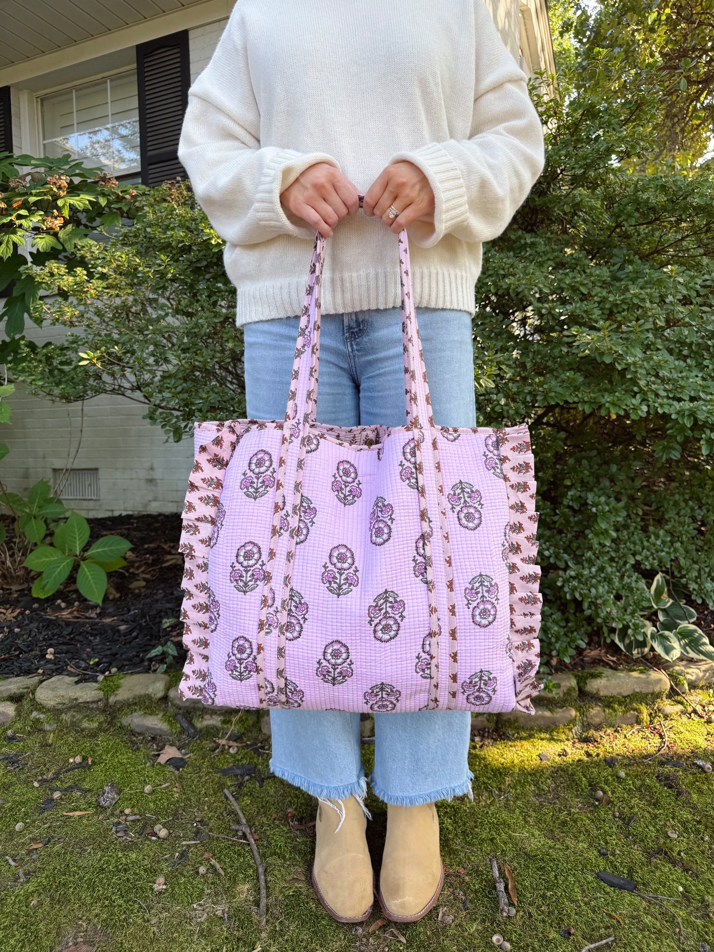 Genevieve Ruffle Tote