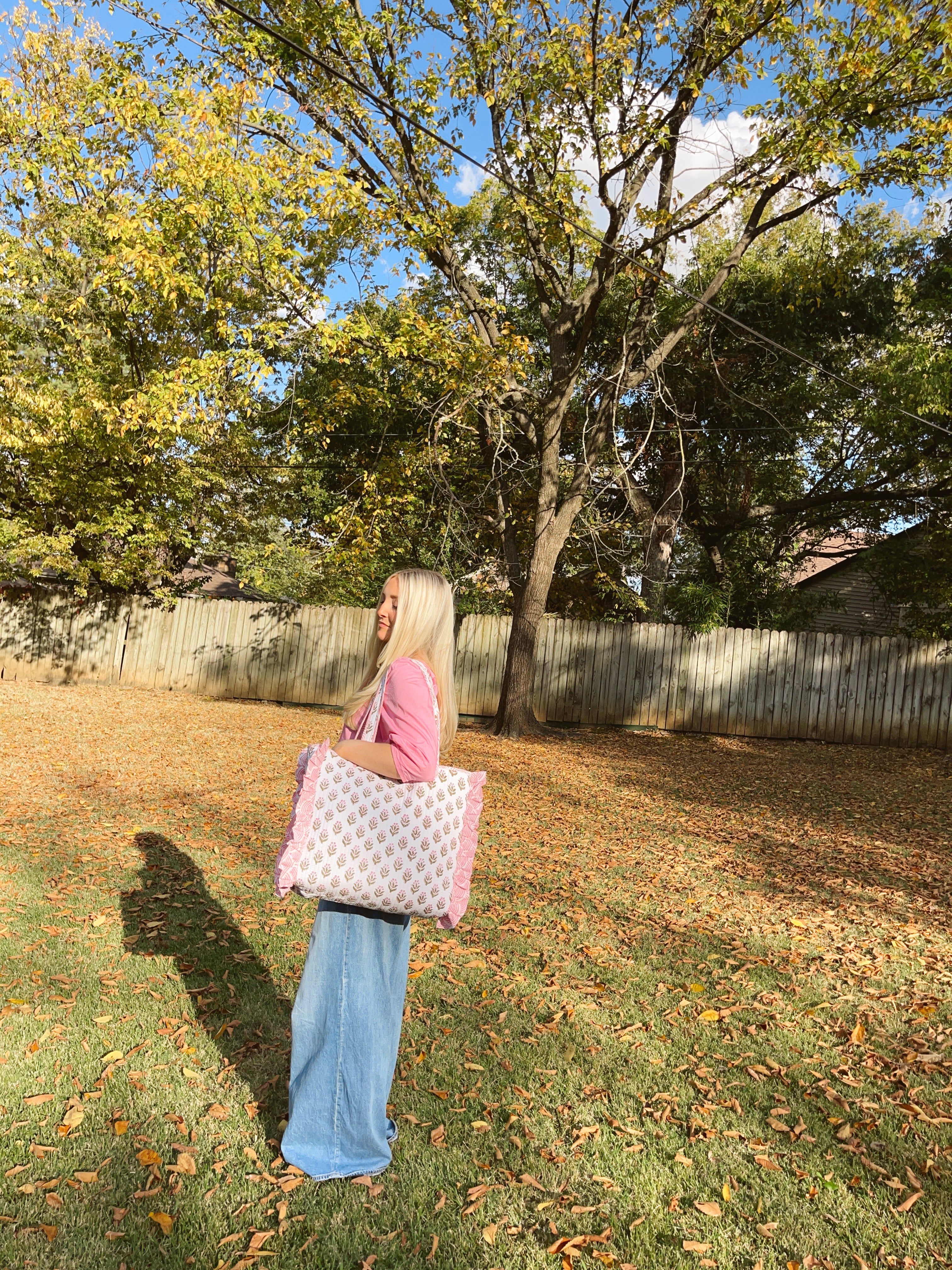 Clover Fridays - Georgia Ruffle Tote Bag