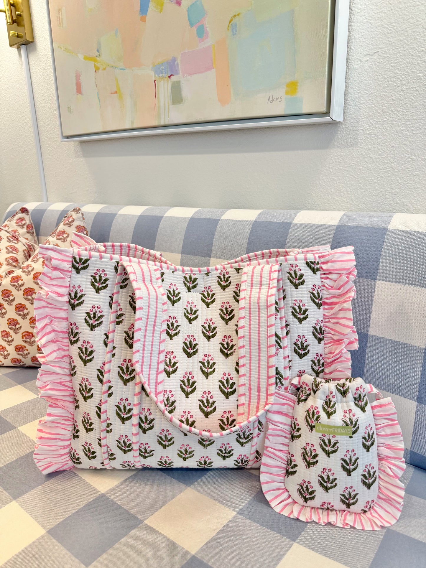 Georgia Ruffle Tote