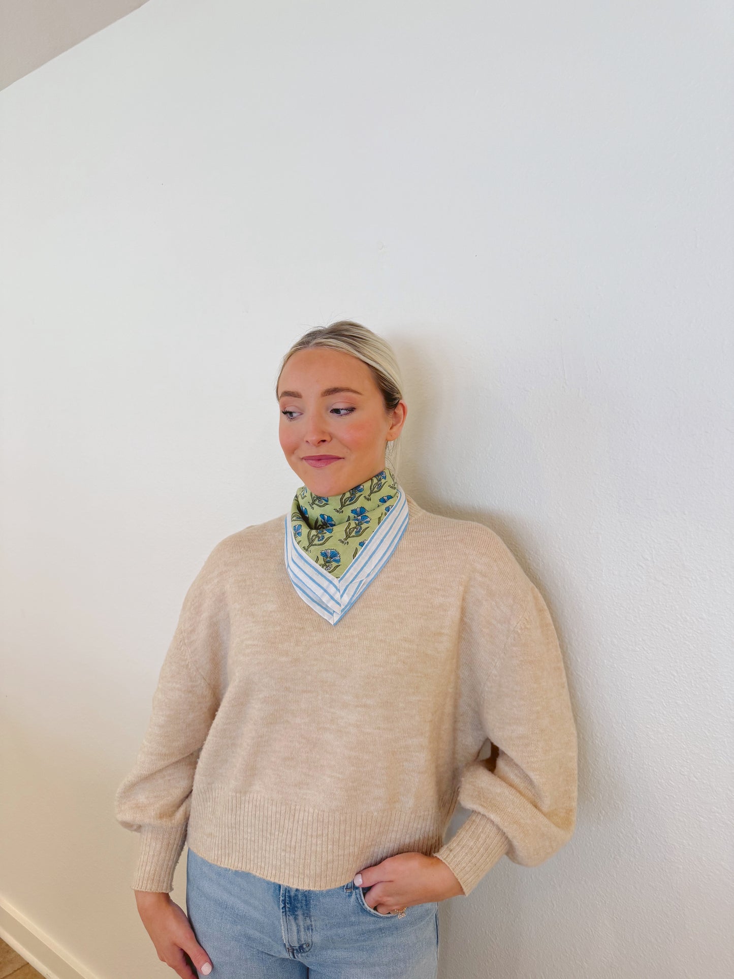Green + Blue Scarf