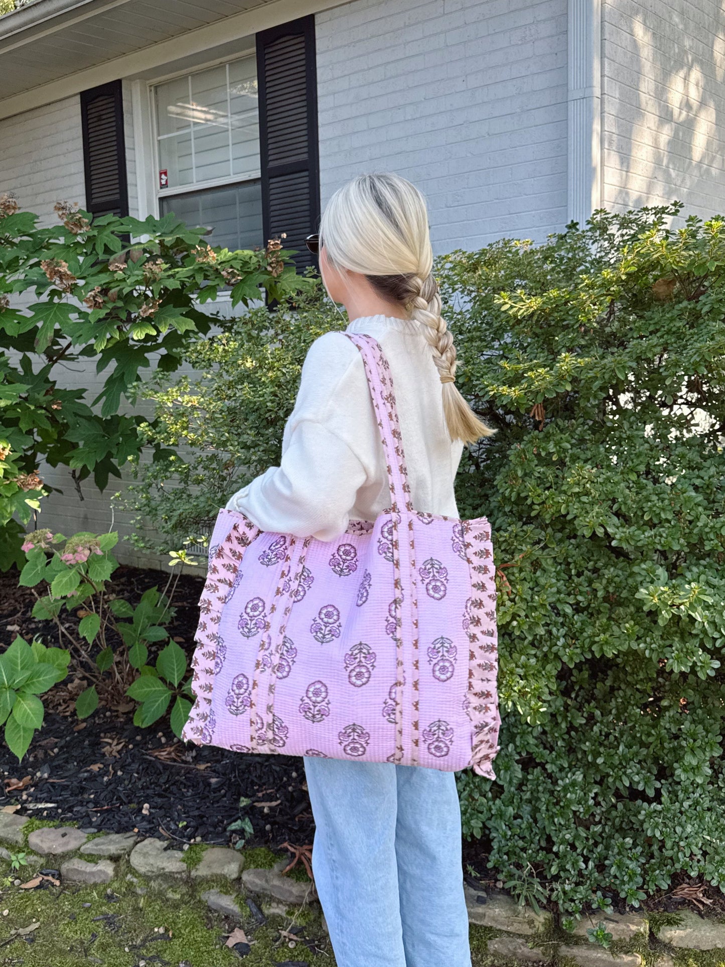 Genevieve Ruffle Tote